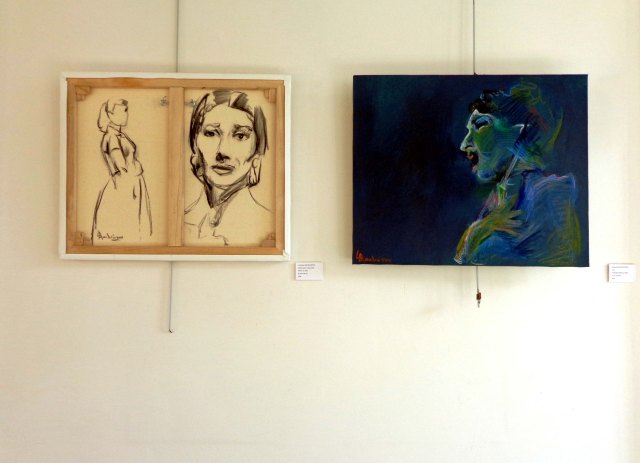 Anastasia Zoé Souliotou, Deux portraits de Maria Callas, juin 2014, Fondation Hellénique, Paris