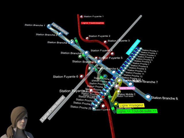 Carte du métro "Lignes Imaginaires" 